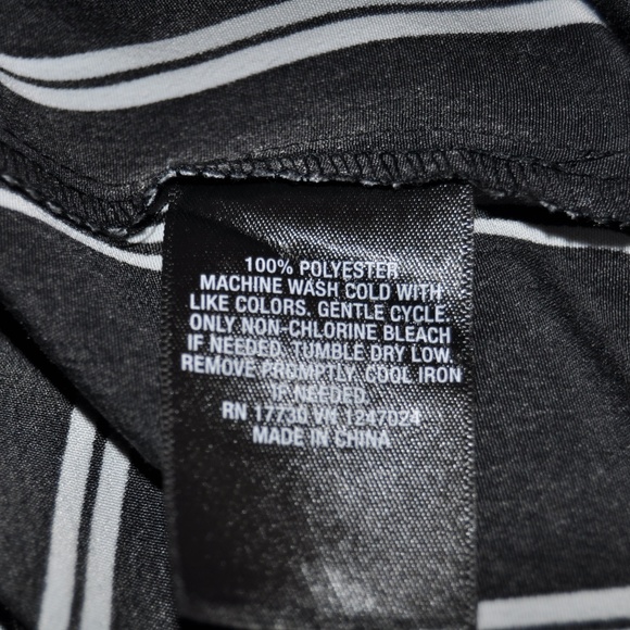 NEW B+W Striped Split Neck Shirt Dress [D3] - Picture 6 of 6